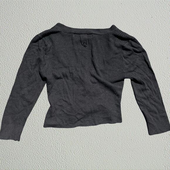 Black cropped cardigan 3/4 sleeves Costa Blanca - Picture 2 of 8